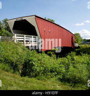 Ponte di cedro, Madison County, Iowa, USA Foto Stock