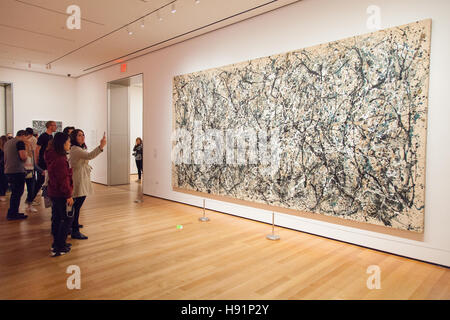 Jackson Pollock- Uno: numero 31 (1950) . MoMA Museum of Modern Art di New York City, Stati Uniti d'America. Foto Stock