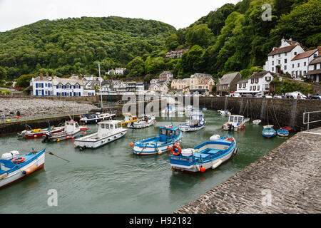 Lynmouth Harbour, Devon Foto Stock