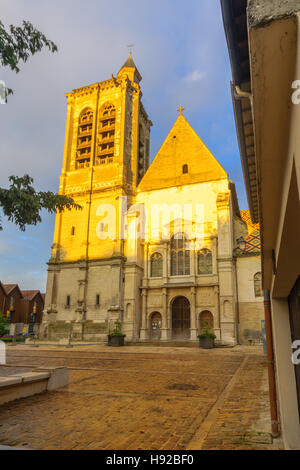 Vista della chiesa Saint-Nizier, a Troyes, Champagne, Francia Foto Stock