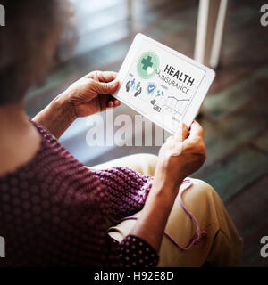 Assicurazione medica Assurnace rischio Concetto di sicurezza Foto Stock