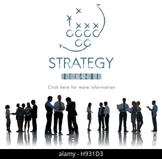 Strategy Analytics tattiche obiettivi il concetto di pianificazione Foto Stock