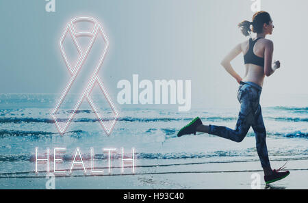 Womens Health consapevolezza concetto a nastro Foto Stock