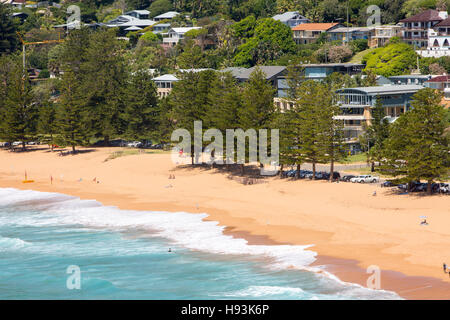 Spiaggia di balene, una delle spiagge settentrionali di Sydney in estate, Sydney, nuovo galles del Sud, Australia Foto Stock