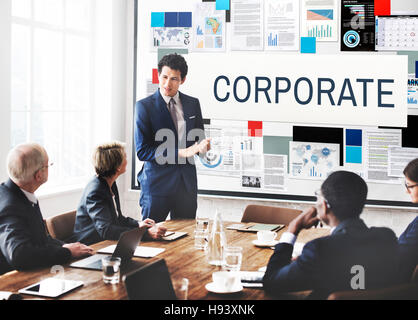 Crporate Corporation Management concetto di Business Foto Stock