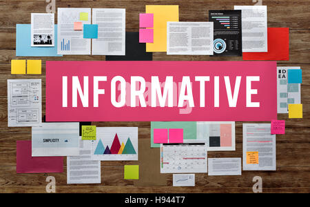 Informativa Schema Informazioni Idea concetto Internet Foto Stock