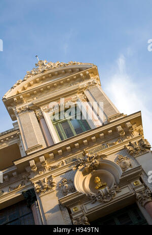 La facciata del Teatro dell'Opera, l'Opera House, Nizza Cote d'Azur, in Francia Foto Stock
