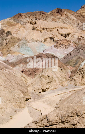 U.S.A. CALIFORNIA; morte Valle Vulcanica di pigmenti minerali artisti unità tavolozza Foto Stock