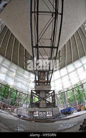 Importanti lavori di ristrutturazione in corso per convertire il Commonwealth Institute edificio nel nuovo Design Museum di Kensington Foto Stock