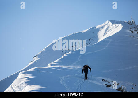 Escursioni a piedi vicino a Mont Joly Foto Stock