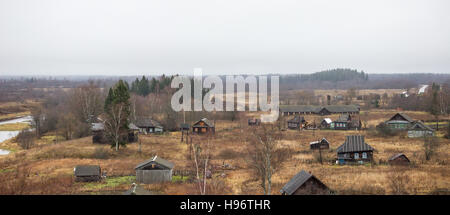 Villaggio russo Selco-Karelian Foto Stock