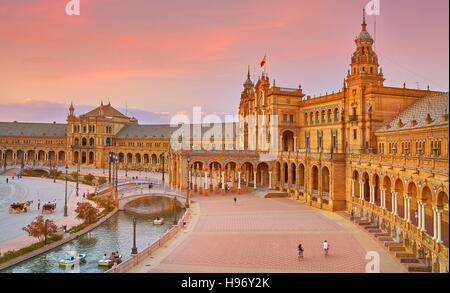 Plaza de Espana - Siviglia, in Andalusia, Spagna Foto Stock