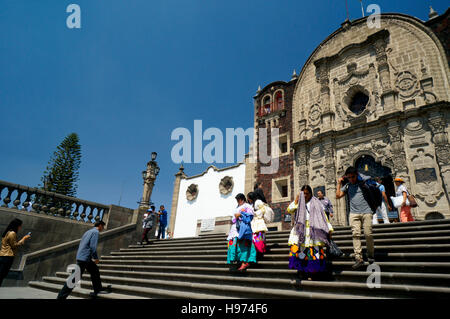 Iglesia del Cerrito in cima ad una collina a la Basilica de Nuestra Senora de Guadalupe, Città del Messico, Messico Foto Stock