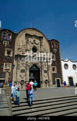 Iglesia del Cerrito in cima ad una collina a la Basilica de Nuestra Senora de Guadalupe, Città del Messico, Messico Foto Stock