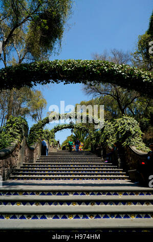 Iglesia del Cerrito in cima ad una collina a la Basilica de Nuestra Senora de Guadalupe, Città del Messico, Messico Foto Stock