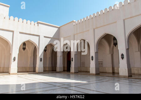 Sultan Qaboos grande moschea in Salalah, Regione di Dhofar di Oman. Foto Stock