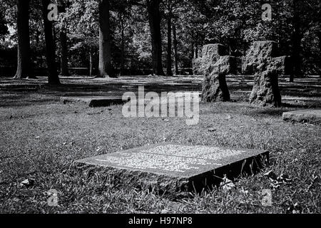 Il cimitero militare tedesco della I Guerra Mondiale in Belgio Vladslo Foto Stock