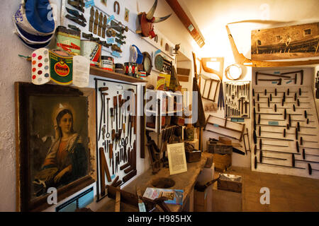 Il museo della Tonnara al porto di Milazzo. Messina, Sicilia Foto Stock