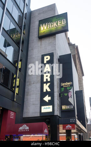 Wicked musical al Gershwin Theatre di New York City Foto Stock