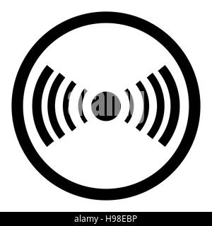 Hot dot web access. Punto di accesso alla rete, condividere segnale, illustrazione vettoriale Foto Stock