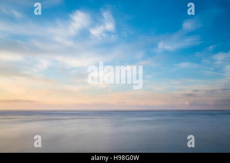 Mare e Nuvole, Saltburn Beach, Cleveland Foto Stock