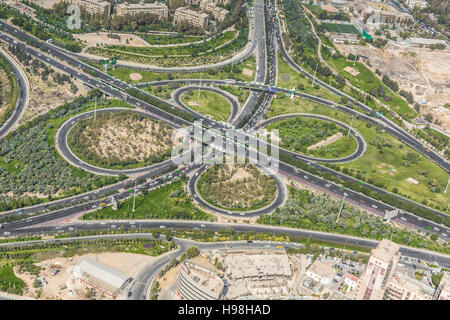 TEHERAN, IRAN - 05 ottobre 2016: vista dalla Torre Milad a Tehran, Iran. Foto Stock