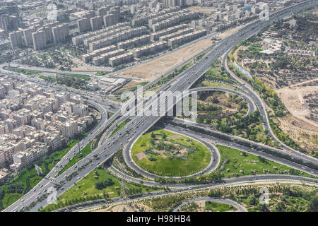 TEHERAN, IRAN - 05 ottobre 2016: vista dalla Torre Milad a Tehran, Iran. Foto Stock