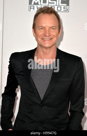 Los Angeles, Ca, Stati Uniti d'America. Xx Nov, 2016. Sting a 44th annuale degli American Music Awards presso il Microsoft Theatre di Los Angeles, la California il 20 novembre 2016. Credito: MediaPunch Inc/Alamy Live News Foto Stock