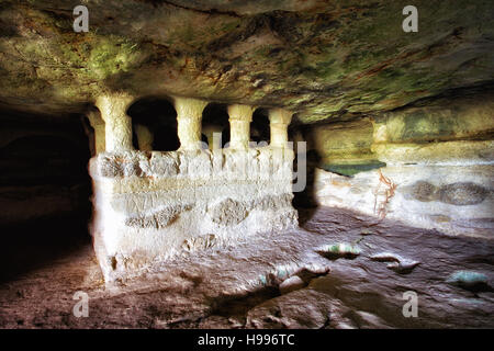 Trabacche catacomba in Sicilia. Foto Stock