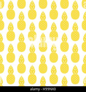 Ananas seamless pattern - illustrazione vettoriale EPS. 8 Illustrazione Vettoriale