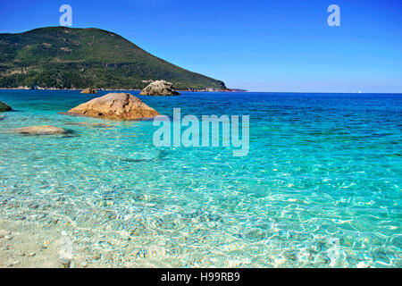 Afales Bay a Itaca isola Grecia Foto Stock