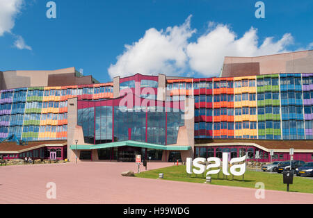 ZWOLLE, Paesi Bassi - 4 Aprile 2016: ingresso colorato dell'ospedale Isala. È la più grande non ospedale accademico nei Paesi Bassi con oltre 1,1 Foto Stock