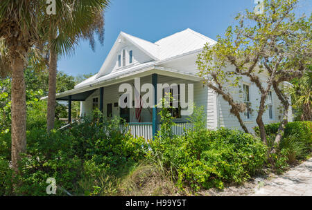 Florida, Sanibel Island, Sanibel Historical Museum & Village, Rutland House 1913 Foto Stock