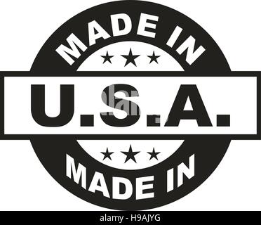 Stati Uniti d'America timbro nero Illustrazione Vettoriale
