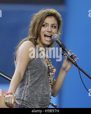 Il cantante Gabriella Cilmi, Australian Open 2009, Grand Slam torneo, Melbourne Park, Melbourne, Australia Foto Stock