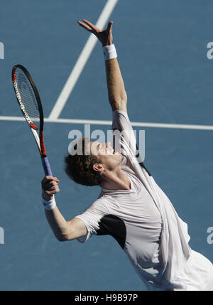 Andy Murray, Australian Open 2009, Grand Slam torneo, Melbourne Park, Melbourne, Australia Foto Stock