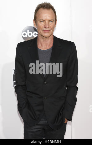 Sting assiste la American Music Awards 2016 al teatro di Microsoft per il mese di novembre 20, 2016 a Los Angeles, California. | Verwendung weltweit Foto Stock