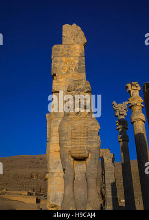 La porta di tutte le nazioni di Persepolis, far provincia, Marvdasht, Iran Foto Stock