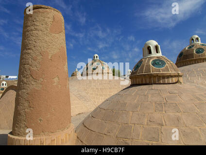 Sultan amir ahmad bathhouse tetto e terrazza, provincia di Isfahan, Kashan, Iran Foto Stock