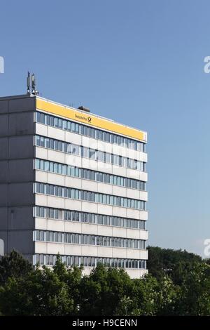 Deutsche Post edificio Foto Stock