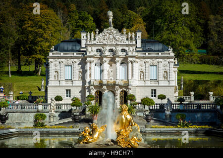 Linderhof Palace, Ettal, Baviera, Germania Foto Stock