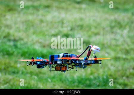 In corrispondenza di una miniatura del drone in airshow East Sussex. Foto Stock