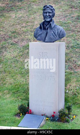 La Battaglia di Bretagna Memorial a Capel-le-Ferne, Folkestone. Sir Keith Park Memorial. Foto Stock