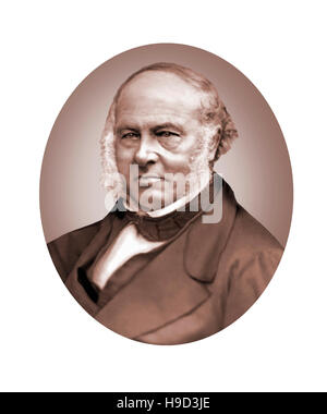 Sir Rowland Hill, 1795-1879, governo funzionario postale, inventore, riformatore sociale Foto Stock