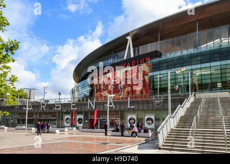 L'Emirates Stadium, casa Arsenal Football Club, Hornsey Lane, London, Regno Unito Foto Stock