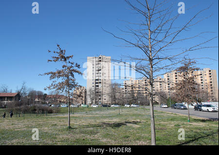 Complesso residenziale a Baggio, Milano, Italia, 2015. Foto Stock