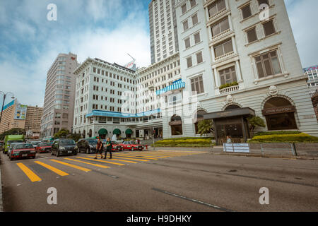 Street Hong Kong famosa Nathan Road Tsim Sha Tsui Foto Stock