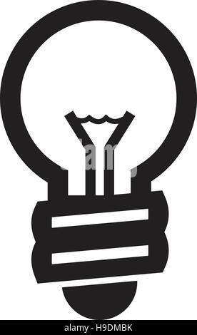 La lampadina della luce di Icona di linea Illustrazione Vettoriale