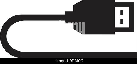 Cavo USB icona Illustrazione Vettoriale