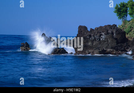 Costa a Tulamben, Bali, Indonesia Foto Stock